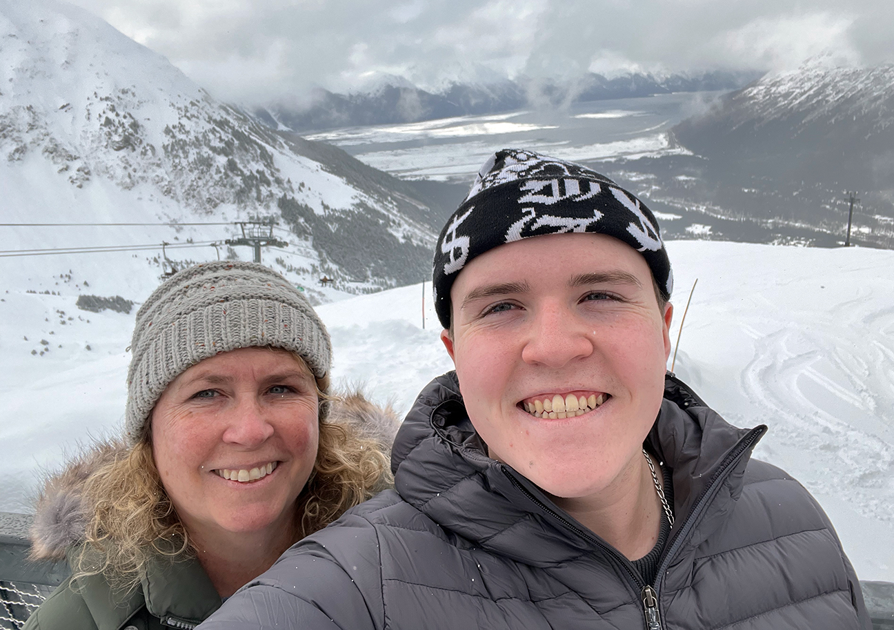 Carter and Mom in Alaska